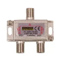 Split 2-way til f-connector m/DC-pass 