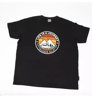 T-skjorte Life Is Journey til herre Størrelse: L