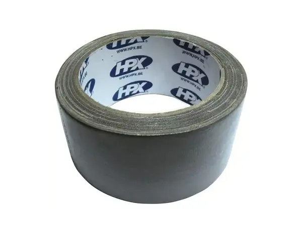 Tekstiltape 10 m x 50 mm sølv | Caravan.no