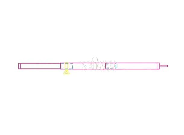 Teltstang Ø22 mm i aluminium 80-220 cm 