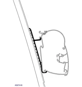 Thule adapter for Ducato H3 fra 2007 Til Thule omnistor 5200 & 4900 309999