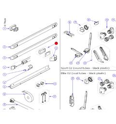 Thule reservedel innside nedre feste 2 stk
