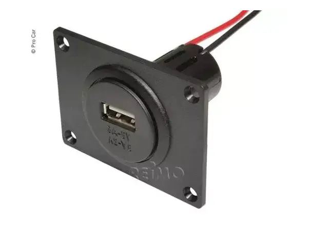 USB-kontakt 12-24 /5v med USB 3A | Caravan.no