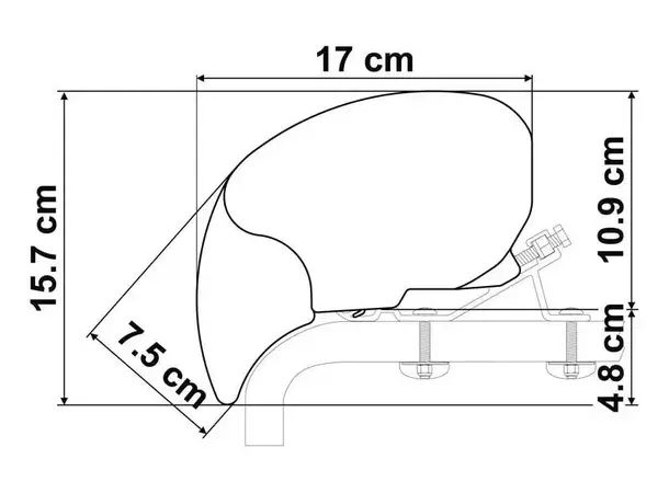 Viewblocker front 240 cm Thule 4900 