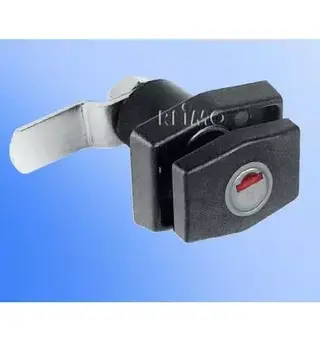 Zadi pushlock firkantet svart uten sylinder og nøkkel