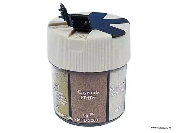 krydderdispenser med 6 sorter | Caravan.no