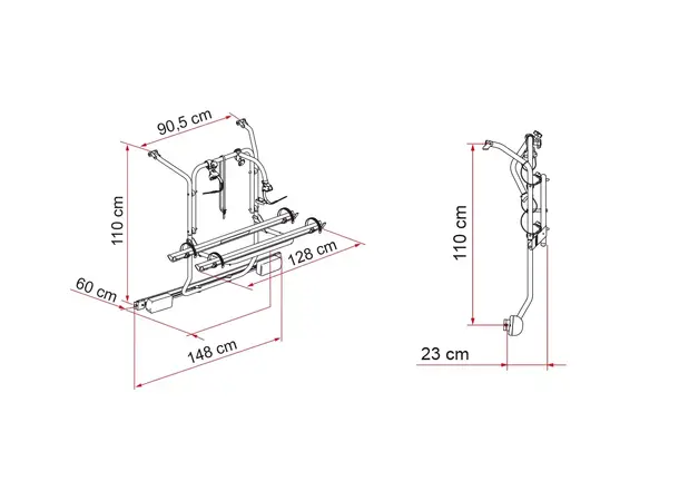 Fiamma bakstativ for Mercedes Viano | Caravan.no