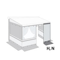 Fiamma frontpanel 40 cm Privacy Room CS Light