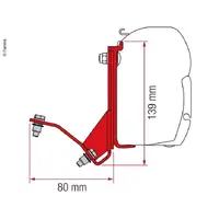 Fiamma markiseadapter for F45 Ducato fra 2007 med takrail