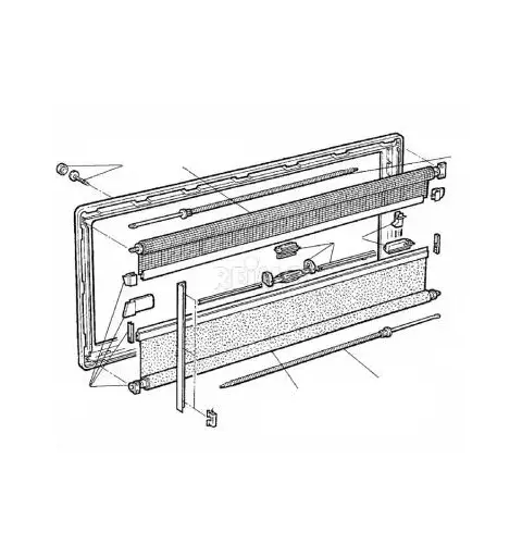 Innerramme til Dometic S4 900x500 mm Med blending og myggnetting