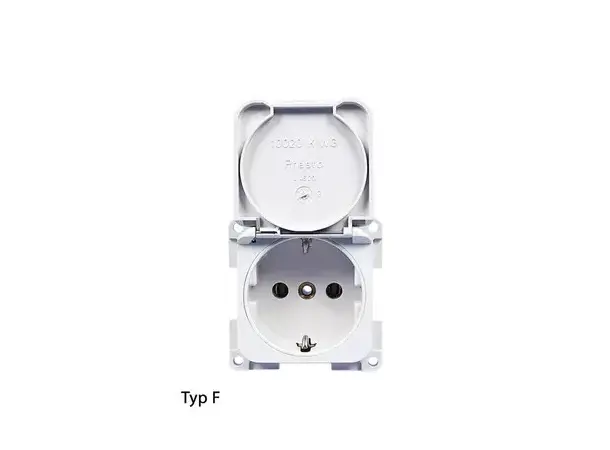 Innfelt stikkontakt 230V sølv | Caravan.no