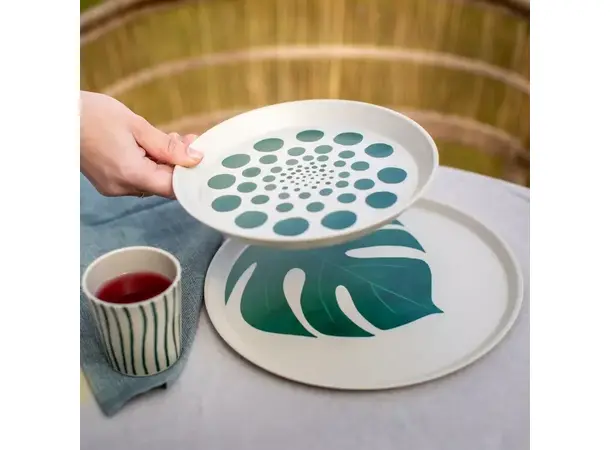 Koziol kopp Monstera Stripes 190 ml | Caravan.no