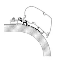 Markise-adapter Rapido 450 cm 