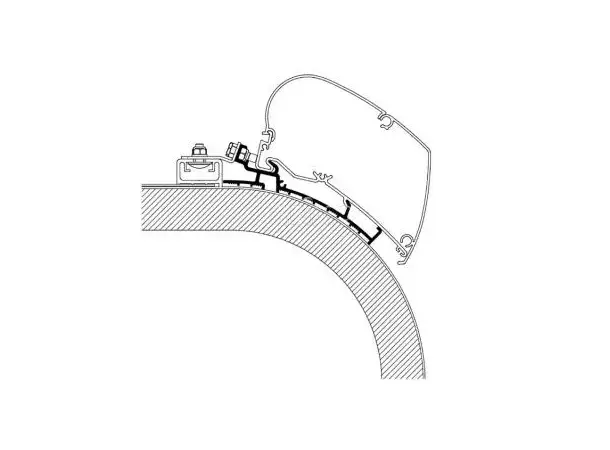 Markise-adapter Rapido 450 cm 