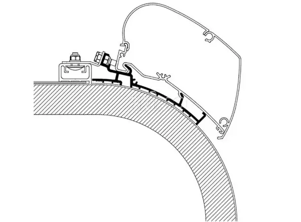Markise-adapter Rapido 450 cm 