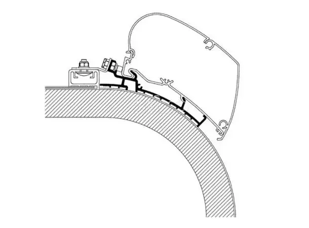 Markise-adapter Rapido 450 cm | Caravan.no
