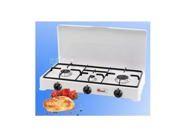 Parker kokeapparat 3-bluss 30 mbar 2,5 / 2,0 / 0,65 kW 