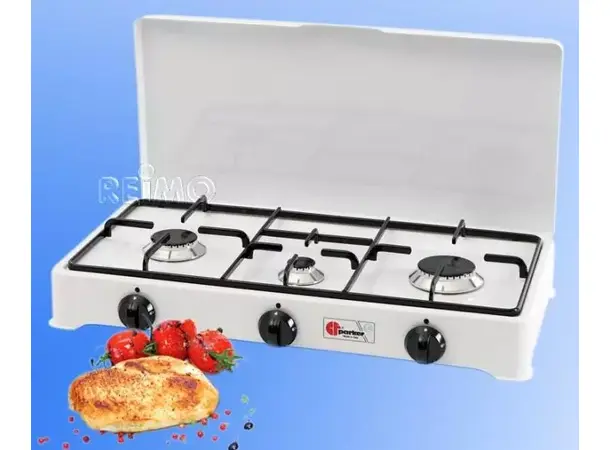 Parker kokeapparat 3-bluss 30 mbar 2,5 / 2,0 / 0,65 kW 