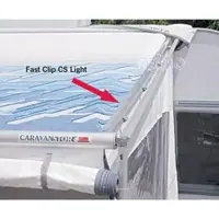 Privacy Room CS Light grå med fast clip For Caravanstore 280