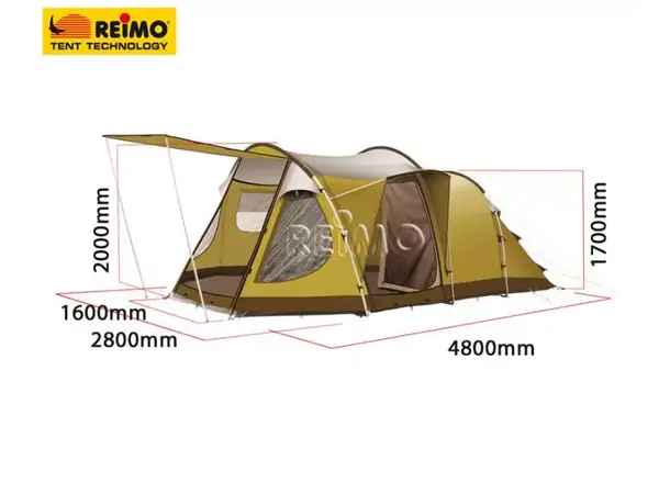 Reimo campingtelt Dakota Z5 Deluxe For 4 personer 