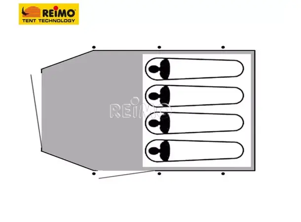 Reimo campingtelt Dakota Z5 Deluxe | Caravan.no