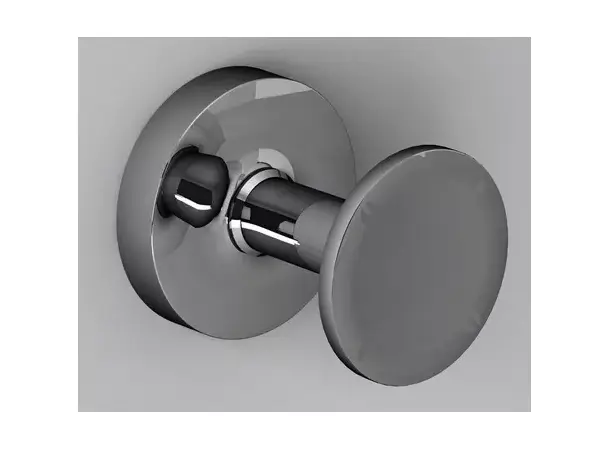 Rund knagg rustfritt stål | Caravan.no