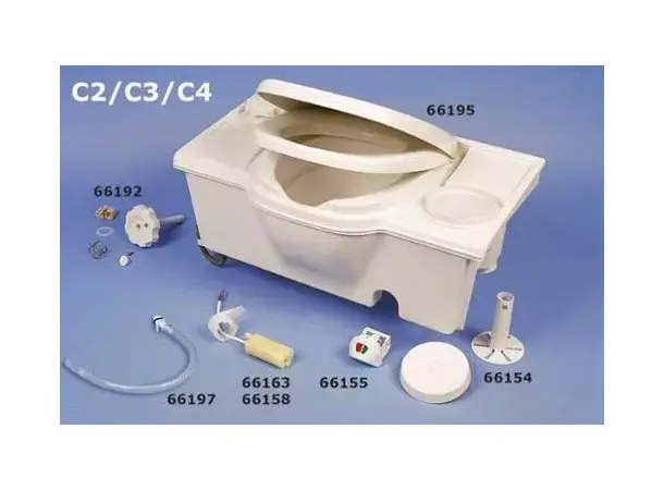 Skyll ned knapp C2/C3/C4 hvit | Caravan.no