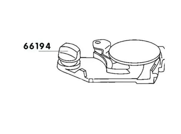 Skyverknapp toalettank C200 – Gul | Caravan.no