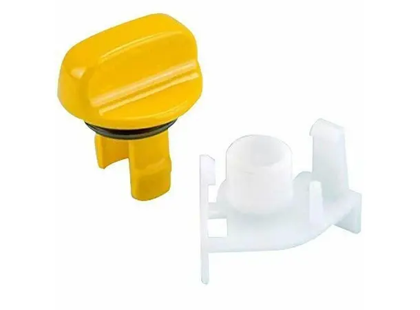 Skyverknapp toalettank C200 – Gul | Caravan.no