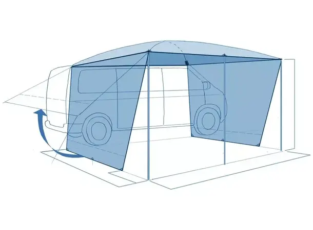 Solseil Mauritius Premium 300 cm – Antrasitt | Caravan.no