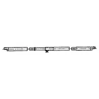 Takkrokstang Ø22/19 mm i stål 180-250 cm 