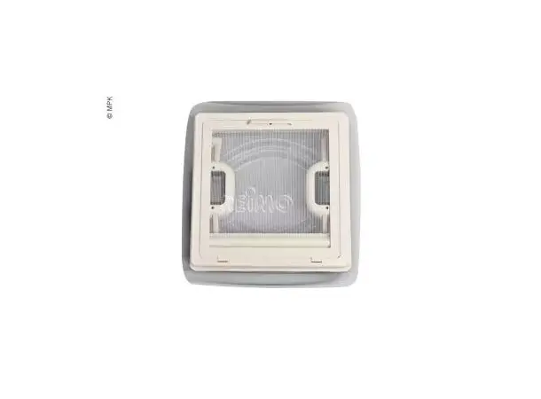 Takluke Vision Vent S øko 28x28 cm hvit Røkt glass 