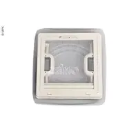 Takluke Vision Vent S øko 28x28 cm hvit Røkt glass