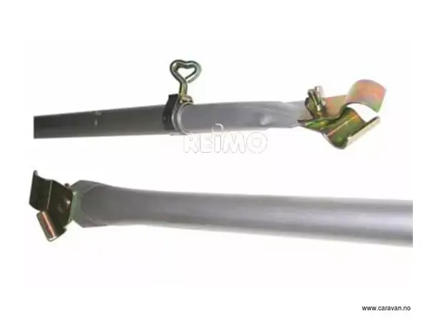 Takstøttestang Ø22 mm i aluminium 25-40 cm 