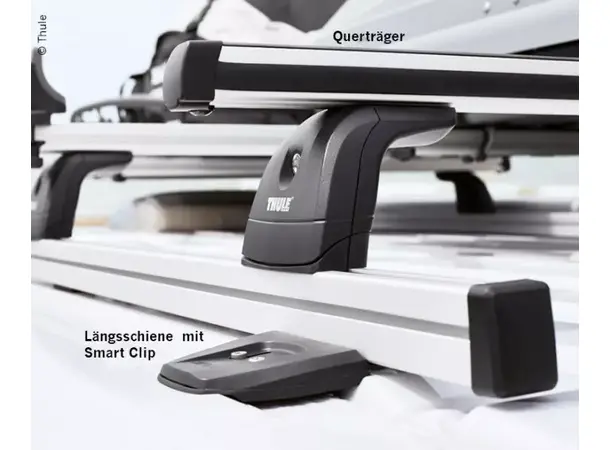 Thule langsgående skinner for takstativ Inkl. monteringssett for takstativ Ducat 