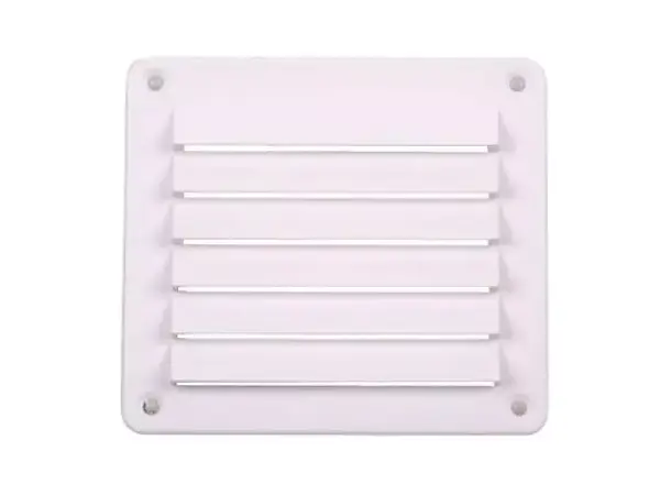 Ventilasjonsgitter kvadratisk hvit – 142x127 mm | Caravan.no
