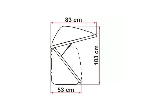 Fiamma bagasjeboks for sykkelstativ Ultra Box 320 