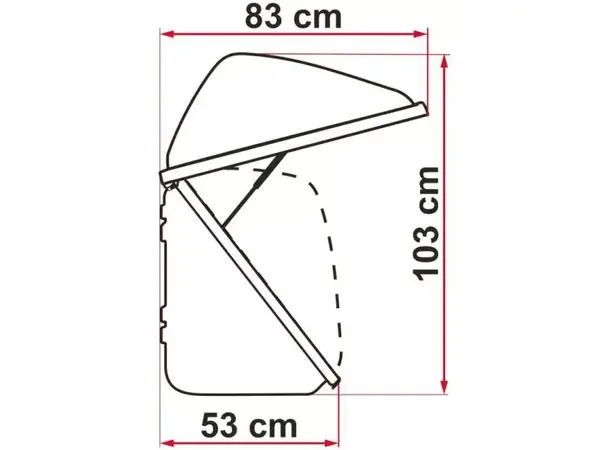Fiamma bagasjeboks for sykkelstativ Ultra Box 320 