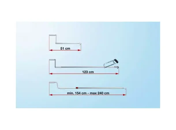 Fiamma håndsveiv 51 cm – 01756B01A | Caravan.no