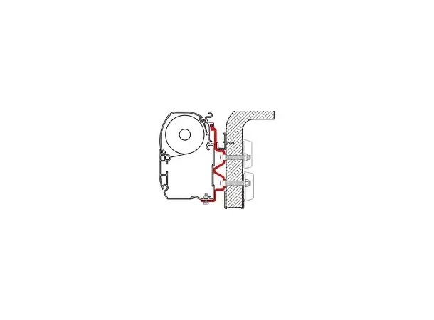 Fiamma markiseadapter Hymer Camp 300 cm Til Fiamma F1/F45i/F45il 