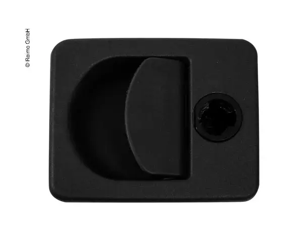 Innfelt dørhåndtak svart Dørtykkelse 28-35 mm 