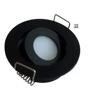 LED-spot svingbar svart ø51,6 mm