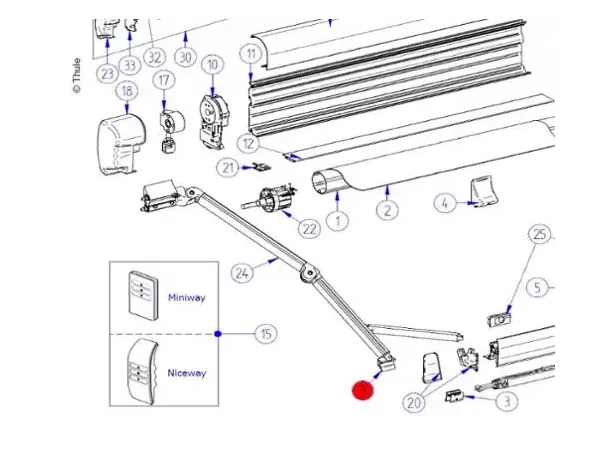 LH+RH Stop Springarm 9200 | Caravan.no