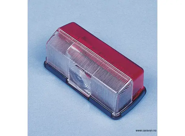 Markeringslys rød/hvit 92x43x37 mm | Caravan.no