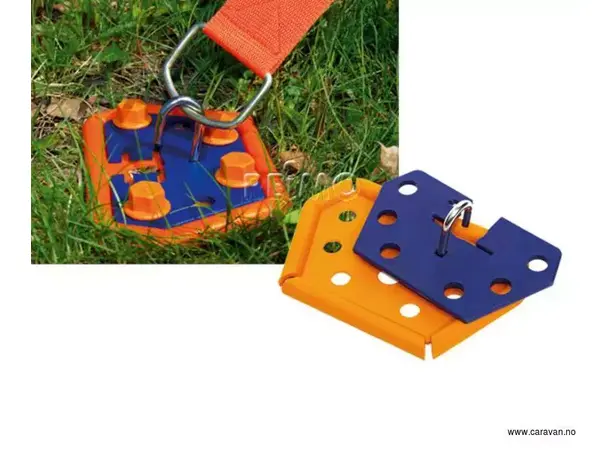 Peggy Peg ankerplate 6 deler 2 ankerplater, 2 stormkroker, 2 plater 
