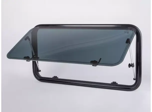 Polyvision curved 220 x 380 mm Ventilasjonsvindu for buede utvendige ov 