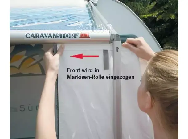 Privacy Room CS Light grå med fast clip For Caravanstore 440 