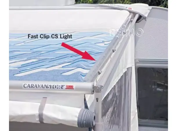 Privacy Room CS Light grå med fast clip For Caravanstore 440 