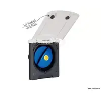 Påfyllingskobling lysegrå Med magnetluke u/lokk og lås