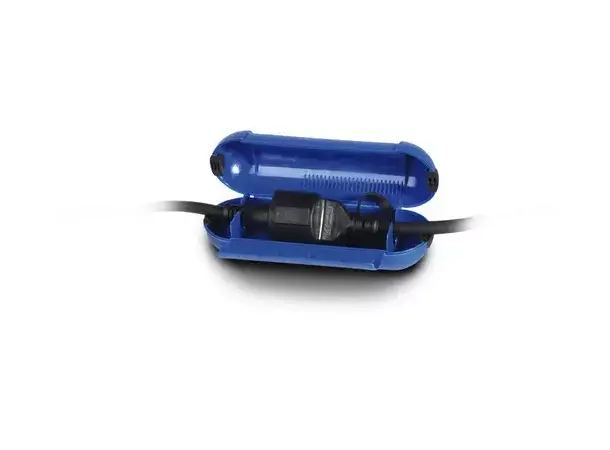 Schuko safebox kabelsafe liten, blå | Caravan.no